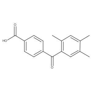 4-(2,4,5-Trimethylbenzoyl)benzoic acid Structure