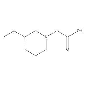 2-(3-Ethylpiperidin-1-yl)acetic acid Structure
