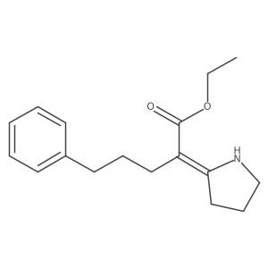 Benzenepentanoic acid, alpha-2-pyrrolidinylidene-, ethyl ester结构式