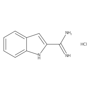 1H-Indole-2-carboximidamide hydrochloride结构式