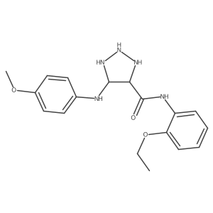 N-(2-ethoxyphenyl)-5-(4-methoxyanilino)triazolidine-4-carboxamide结构式