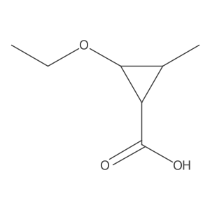 2-Ethoxy-3-methylcyclopropane-1-carboxylic acid结构式