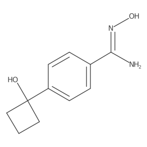 N-Hydroxy-4-(1-hydroxycyclobutyl)benzenecarboximidamide Structure