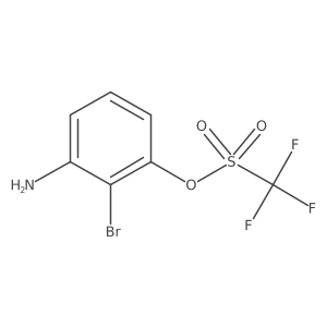 3-Amino-2-bromophenyl trifluoromethanesulphonate结构式