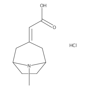 2-{8-Methyl-8-azabicyclo[3.2.1]octan-3-ylidene}acetic acid hydrochloride Structure