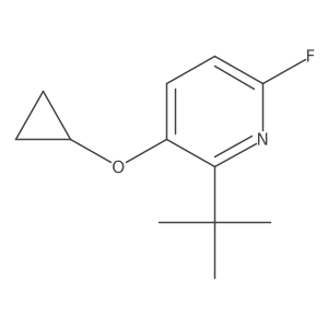 2-Tert-butyl-3-cyclopropoxy-6-fluoropyridine结构式