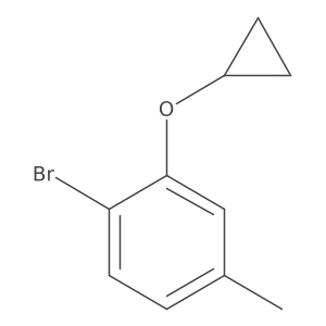 1-Bromo-2-cyclopropoxy-4-methylbenzene Structure