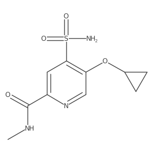 5-Cyclopropoxy-N-methyl-4-sulfamoylpicolinamide Structure