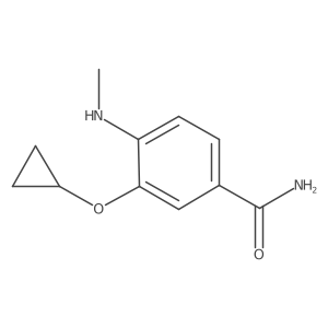 3-Cyclopropoxy-4-(methylamino)benzamide结构式
