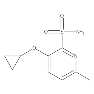 3-Cyclopropoxy-6-methylpyridine-2-sulfonamide结构式