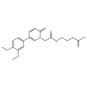 4-({[3-(3,4-dimethoxyphenyl)-6-oxopyridazin-1(6H)-yl]acetyl}amino)butanoic acid结构式