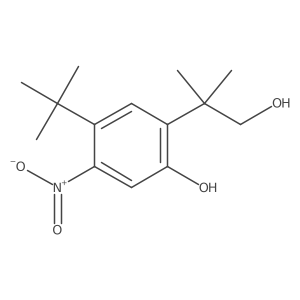 4-Tert-butyl-2-(1-hydroxy-2-methylpropan-2-yl)-5-nitrophenol Structure