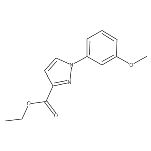Ethyl 1-(3-methoxyphenyl)-1H-pyrazole-3-carboxylate Structure