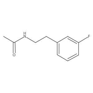 N-[2-(3-fluorophenyl)ethyl]acetamide结构式