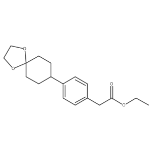 Ethyl 2-[4-(1,4-dioxaspiro[4.5]decan-8-yl)phenyl]acetate Structure