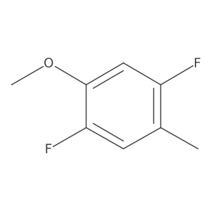 1,4-Difluoro-2-methoxy-5-methylbenzene结构式