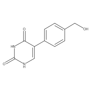 (2,4)-Dihydroxy-5-(4-hydroxymethylphenyl)pyrimidine Structure