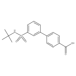 5-(3-t-Butylsulfamoylphenyl)picolinic acid Structure