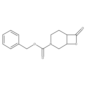 Benzyl (1S,6S)-7-oxo-8-oxa-3-azabicyclo[4.2.0]octane-3-carboxylate结构式