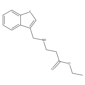Ethyl 3-((benzo[b]thiophen-3-ylmethyl)amino)propanoate Structure