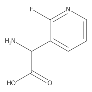 2-Amino-2-(2-fluoropyridin-3-yl)acetic acid Structure