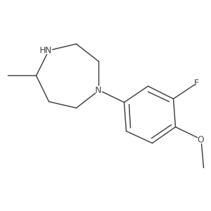 1-(3-Fluoro-4-methoxyphenyl)-5-methyl-1,4-diazepane Structure