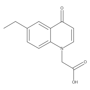 2-(6-Ethyl-4-oxoquinolin-1(4H)-yl)acetic acid Structure
