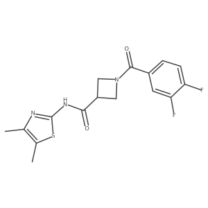 1-(3,4-difluorobenzoyl)-N-(4,5-dimethylthiazol-2-yl)azetidine-3-carboxamide Structure