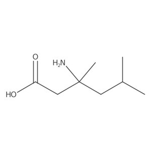 3-Amino-3,5-dimethylhexanoic acid结构式