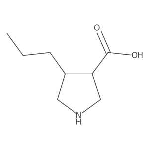 4-Propylpyrrolidine-3-carboxylic acid结构式