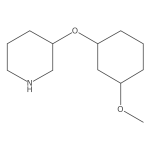 3-[(3-Methoxycyclohexyl)oxy]piperidine结构式