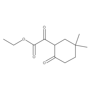 Ethyl 2-(5,5-dimethyl-2-oxocyclohexyl)-2-oxoacetate结构式