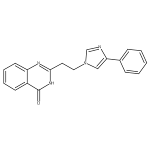 2-(2-(4-Phenyl-1H-imidazol-1-yl)ethyl)quinazolin-4(3H)-one结构式