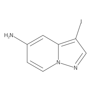 3-Iodopyrazolo[1,5-a]pyridin-5-amine结构式