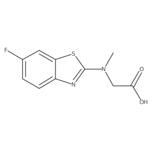 N-(6-fluoro-1,3-benzothiazol-2-yl)-N-methylglycine Structure