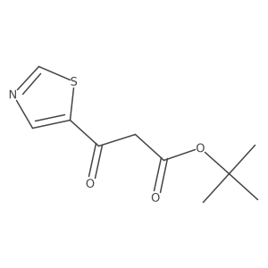 tert-Butyl 3-oxo-3-(thiazol-5-yl)propanoate Structure