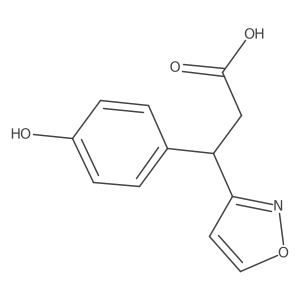 3-(4-Hydroxyphenyl)-3-(1,2-oxazol-3-yl)propanoic acid Structure