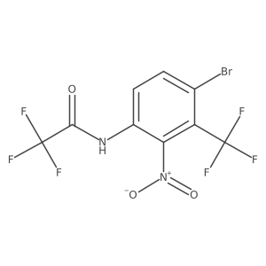 N-[4-Bromo-2-nitro-3-(trifluoromethyl)phenyl]-2,2,2-trifluoroacetamide结构式