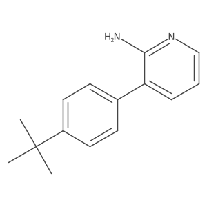 3-(4-Tert-butylphenyl)pyridin-2-amine结构式