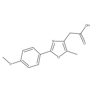 2-[2-(4-methoxyphenyl)-5-methyl-1,3-oxazol-4-yl]acetic Acid Structure