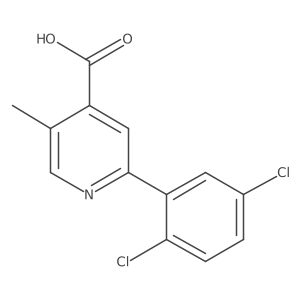 2-(2,5-Dichlorophenyl)-5-methylisonicotinic acid结构式