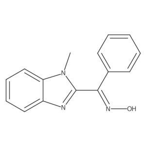 2-Benzoyl-1-methylbenzimidazole oxime结构式