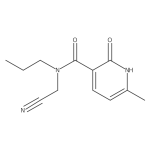 N-(cyanomethyl)-6-methyl-2-oxo-N-propyl-1,2-dihydropyridine-3-carboxamide结构式