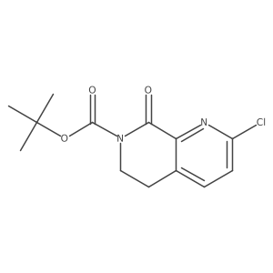 tert-butyl 2-chloro-8-oxo-5,6-dihydro-1,7-naphthyridine-7(8H)-carboxylate结构式