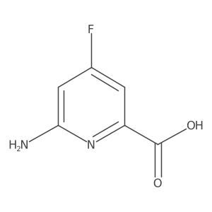 6-Amino-4-fluoropicolinic acid结构式