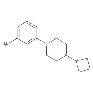 3-(4-Cyclobutyl-1-piperazinyl)benzenamine结构式