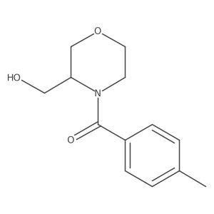 (3-(Hydroxymethyl)morpholino)(p-tolyl)methanone结构式