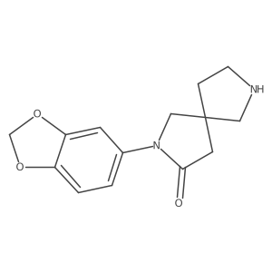 2-(Benzo[d][1,3]dioxol-5-yl)-2,7-diazaspiro[4.4]nonan-3-one Structure