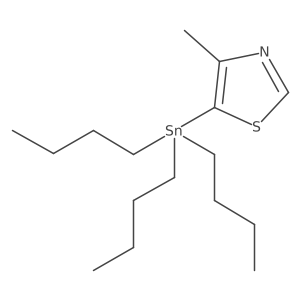 4-Methyl-5-(tributylstannyl)thiazole结构式