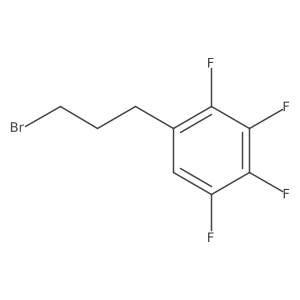 1-(3-Bromopropyl)-2,3,4,5-tetrafluorobenzene Structure